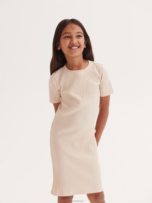 nud Reserved fetelor îmbrăcăminte rochie bogată din bumbac tricot în coastă 648HZ1771