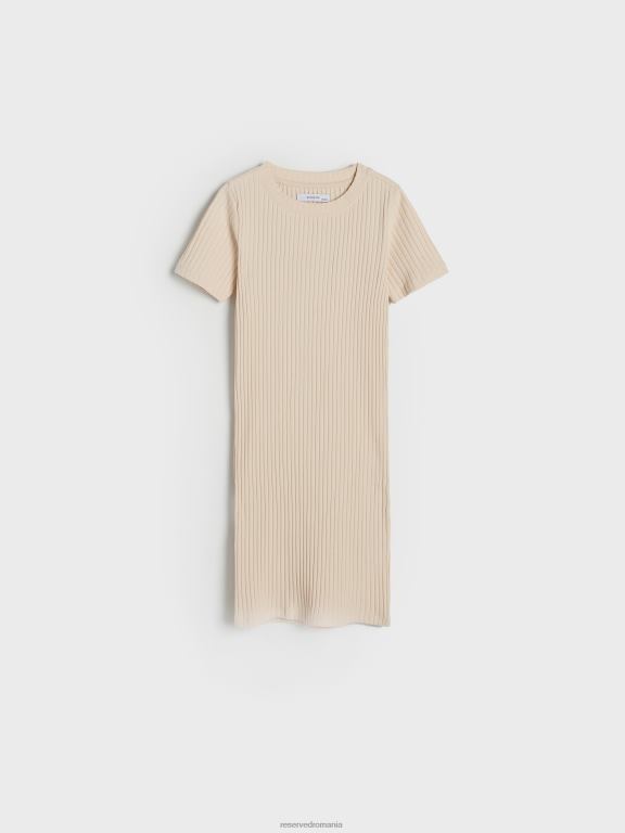 nud Reserved fetelor îmbrăcăminte rochie bogată din bumbac tricot în coastă 648HZ1771