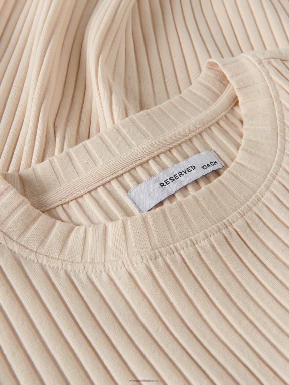 nud Reserved fetelor îmbrăcăminte rochie bogată din bumbac tricot în coastă 648HZ1771