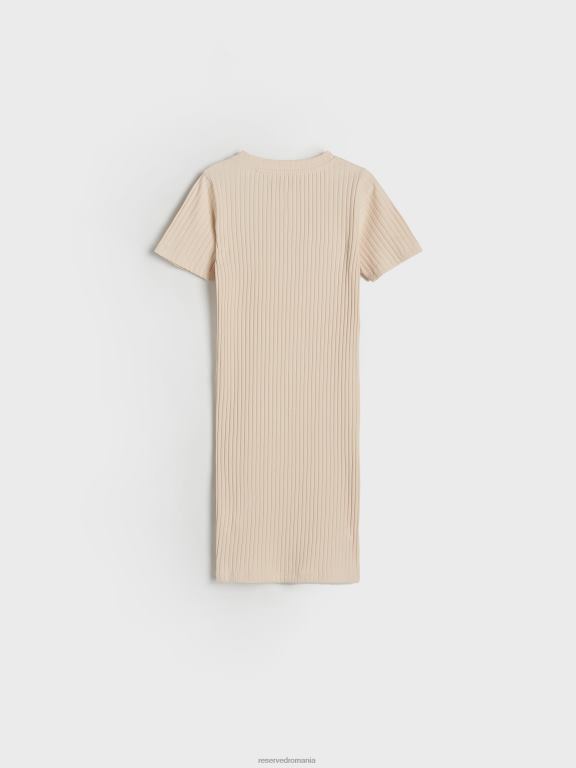 nud Reserved fetelor îmbrăcăminte rochie bogată din bumbac tricot în coastă 648HZ1771