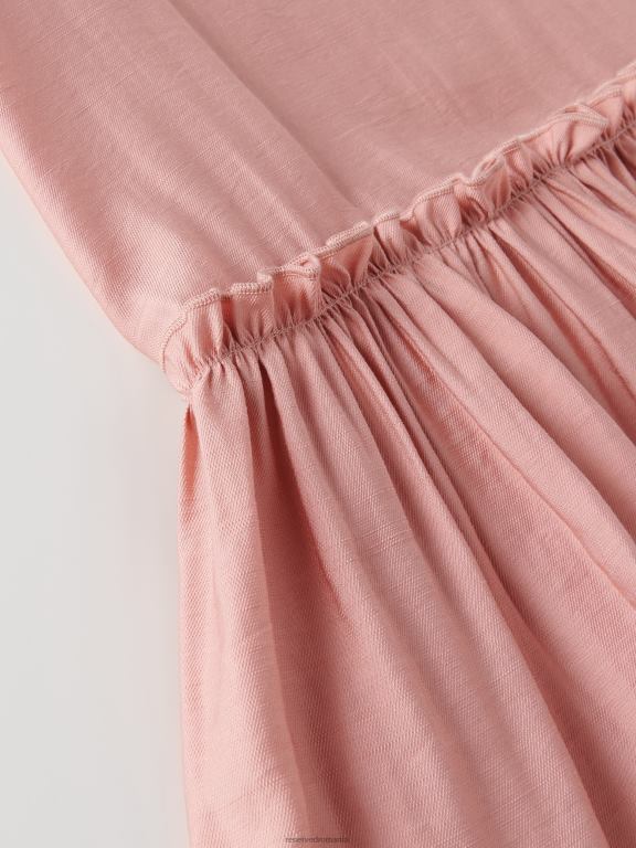 piersică Reserved fetelor îmbrăcăminte rochie cu tiv cu volan 648HZ1871