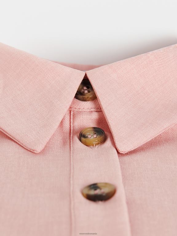 roz Reserved femei îmbrăcăminte cămașă cu mânecă scurtă 648HZ140