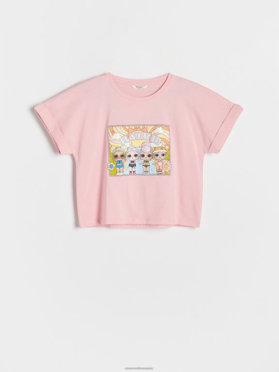 roz Reserved fetelor îmbrăcăminte laugh out loud tricou surpriză din bumbac 648HZ1807