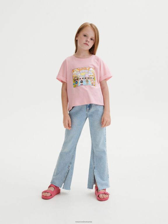 roz Reserved fetelor îmbrăcăminte laugh out loud tricou surpriză din bumbac 648HZ1807