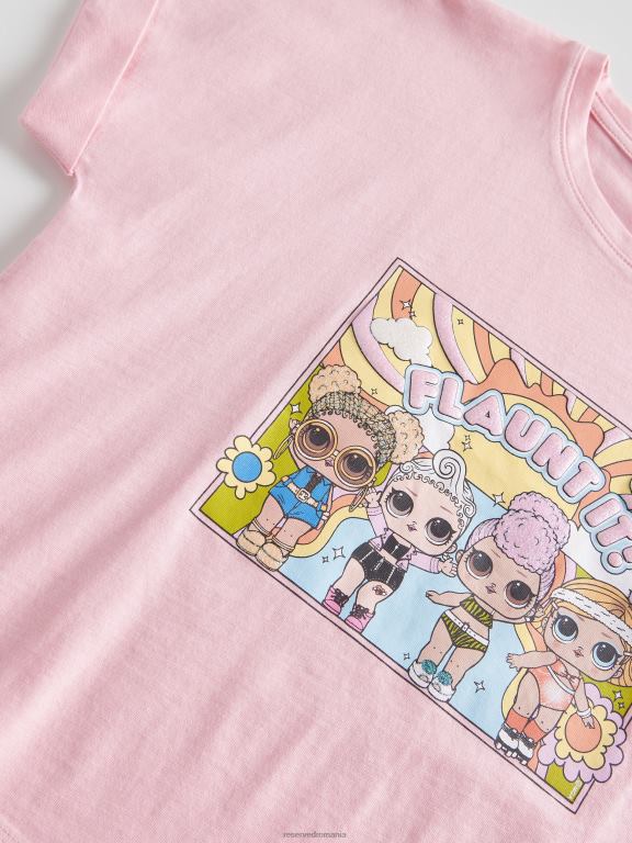 roz Reserved fetelor îmbrăcăminte laugh out loud tricou surpriză din bumbac 648HZ1807