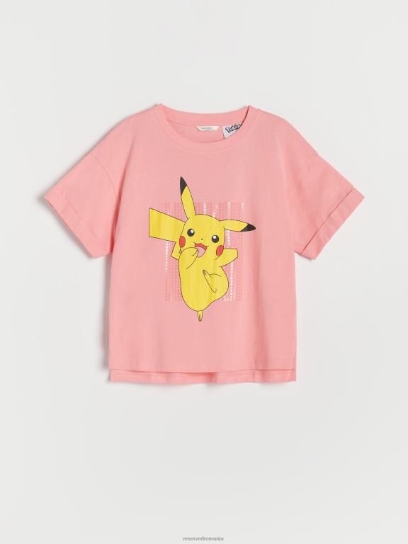 roz Reserved fetelor îmbrăcăminte tricou pokemon 648HZ1744