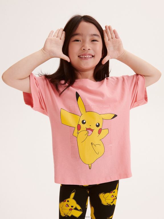 roz Reserved fetelor îmbrăcăminte tricou pokemon 648HZ1744