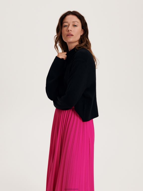 roz aprins Reserved femei îmbrăcăminte fusta midi plisata 648HZ136