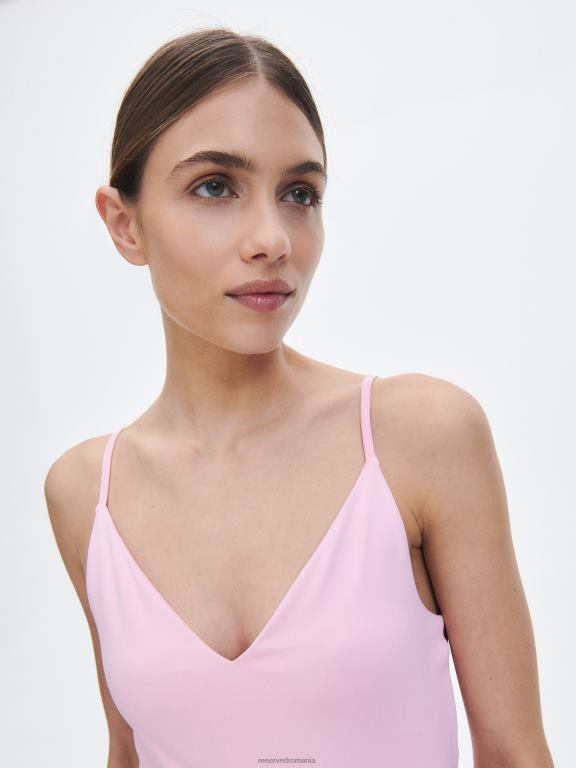 roz pastel Reserved femei îmbrăcăminte corp slim fit 648HZ522