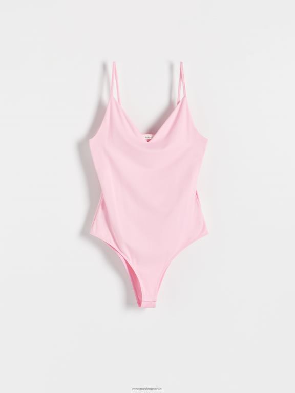 roz pastel Reserved femei îmbrăcăminte corp slim fit 648HZ522