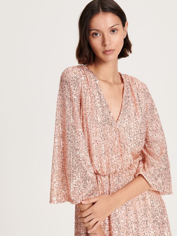 roz pastel Reserved femei îmbrăcăminte rochie mini cu paiete 648HZ68