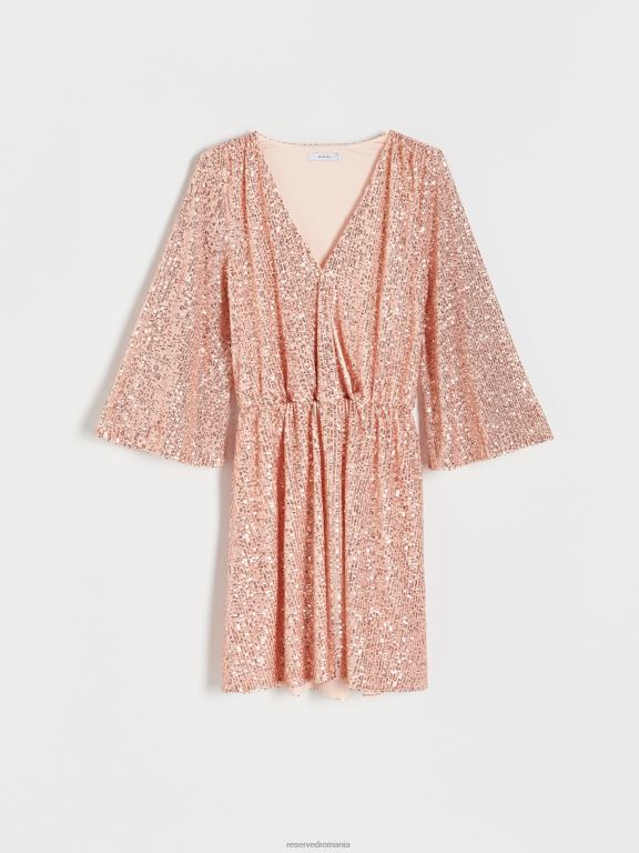 roz pastel Reserved femei îmbrăcăminte rochie mini cu paiete 648HZ68