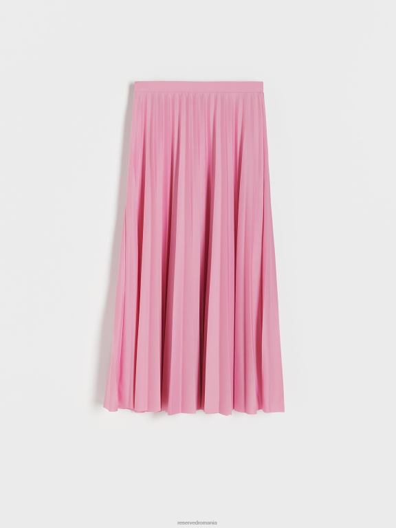 roz pastel Reserved femei îmbrăcăminte rochie plisată 648HZ536