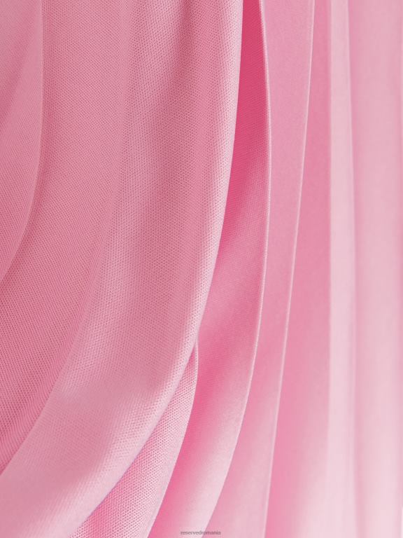 roz pastel Reserved femei îmbrăcăminte rochie plisată 648HZ536