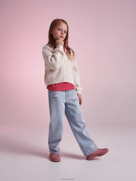 roz pastel Reserved fetelor pantofi cizme înalte 648HZ1969