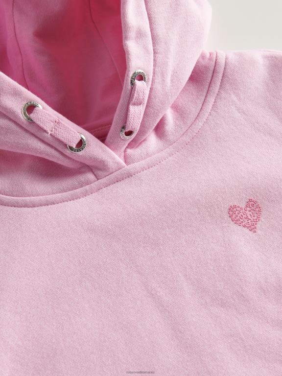 roz pastel Reserved fetelor îmbrăcăminte hanorac de trening cu aplicatie 648HZ1872