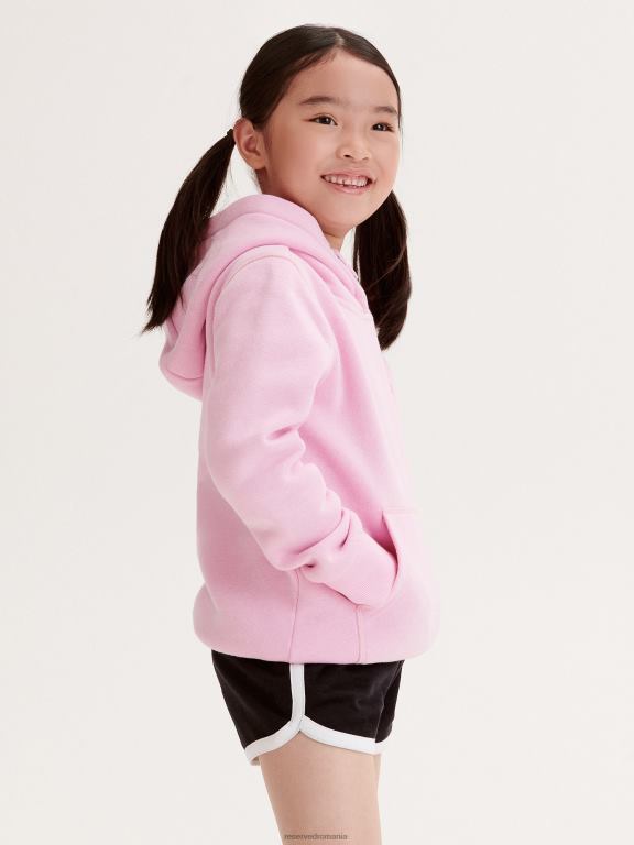 roz pastel Reserved fetelor îmbrăcăminte hanorac de trening cu aplicatie 648HZ1872
