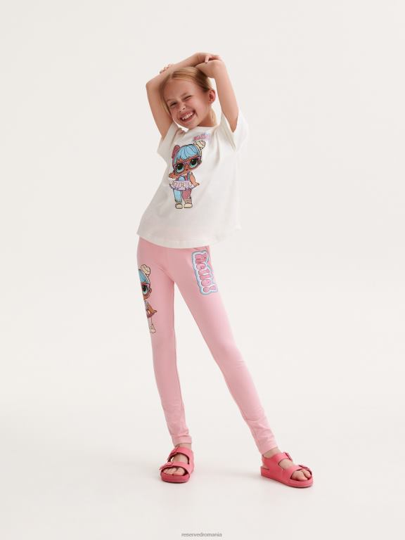 roz pastel Reserved fetelor îmbrăcăminte laugh out loud jambiere surpriză 648HZ1796