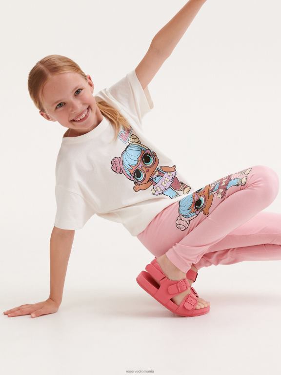 roz pastel Reserved fetelor îmbrăcăminte laugh out loud jambiere surpriză 648HZ1796