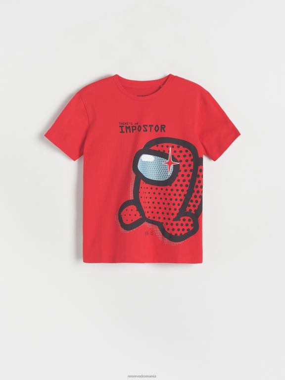 roșu Reserved băieți îmbrăcăminte printre noi tricou 648HZ2155