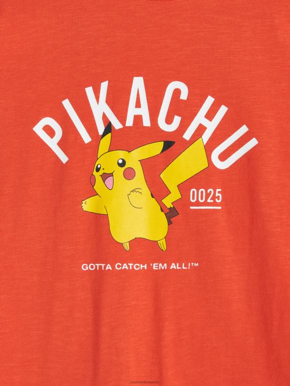 roșu Reserved băieți îmbrăcăminte tricou pokemon 648HZ2158
