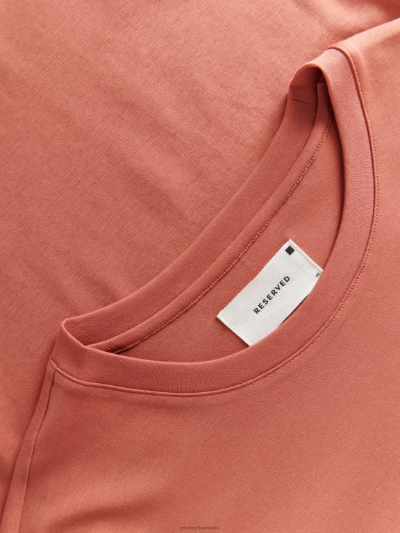 roșu picant Reserved bărbați îmbrăcăminte tricou slim fit 648HZ1183