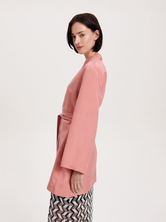 trandafir prăfuit Reserved femei îmbrăcăminte chimono bogat in in 648HZ269