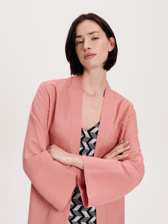 trandafir prăfuit Reserved femei îmbrăcăminte chimono bogat in in 648HZ269