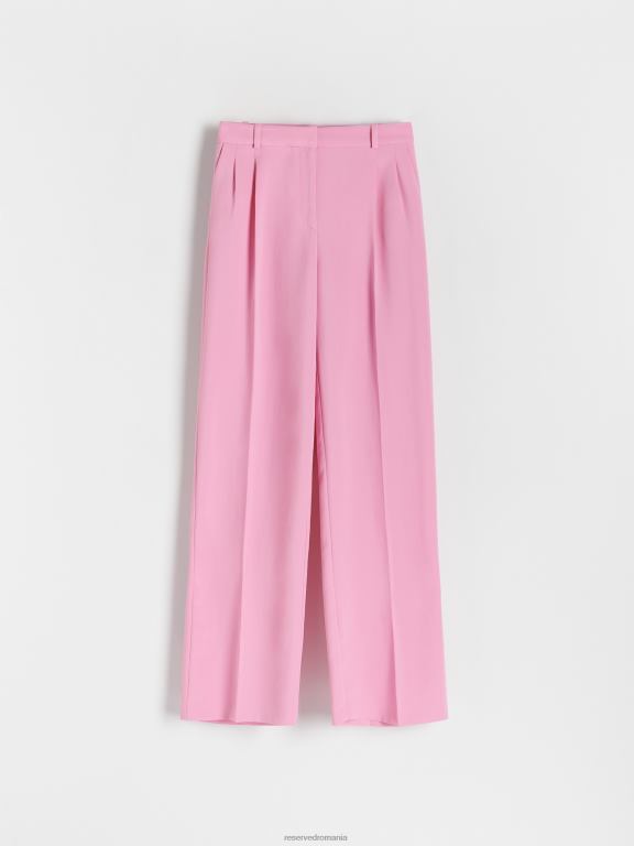 trandafir prăfuit Reserved femei îmbrăcăminte pantaloni cu pliu presat 648HZ619