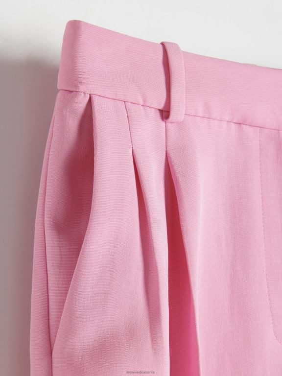 trandafir prăfuit Reserved femei îmbrăcăminte pantaloni cu pliu presat 648HZ619