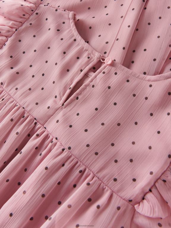 trandafir prăfuit Reserved fetelor îmbrăcăminte rochie cu model fin 648HZ1937