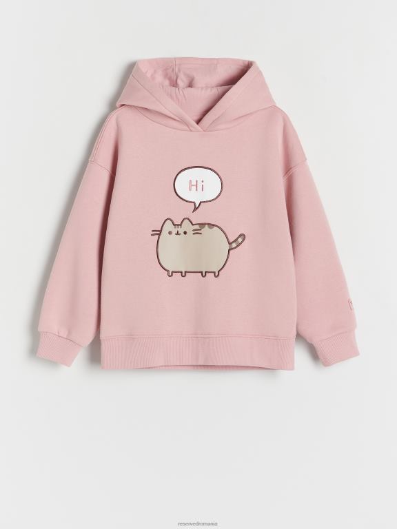 trandafir prăfuit Reserved fetelor îmbrăcăminte top de jogging 648HZ1781