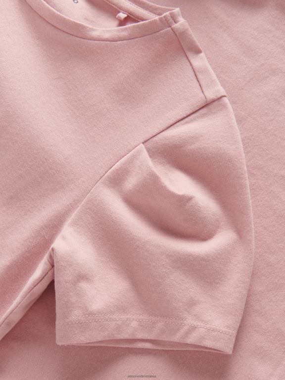 trandafir prăfuit Reserved fetelor îmbrăcăminte tricou din bumbac 648HZ1723