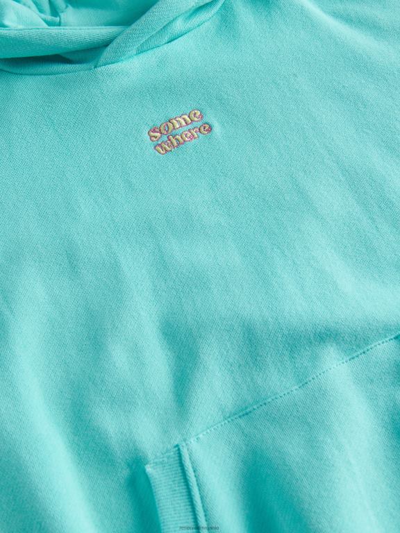 turcoaz Reserved băieți îmbrăcăminte hanorac supradimensionat 648HZ2213