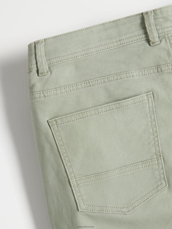 turcoaz deschis Reserved bărbați îmbrăcăminte pantaloni din bumbac slim fit 648HZ1130