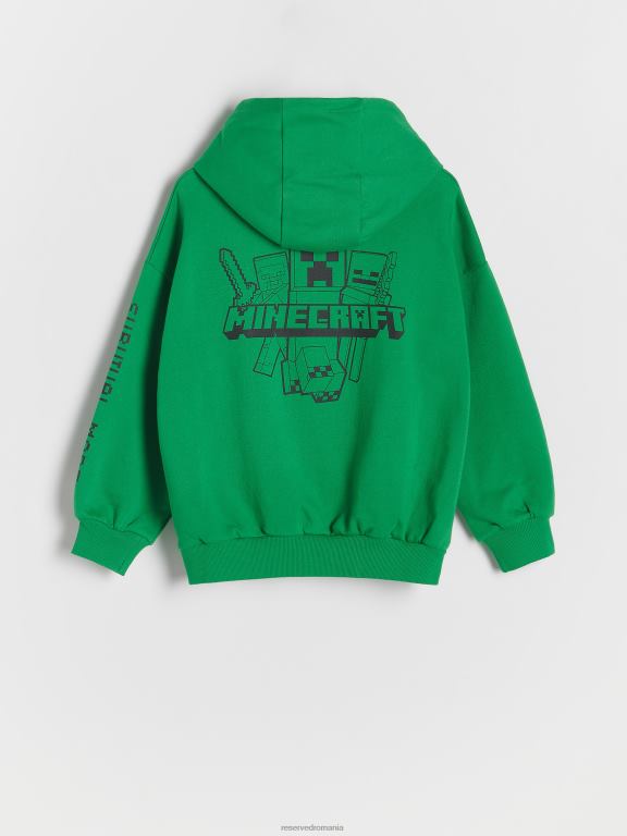 verde Reserved băieți îmbrăcăminte hanorac supradimensionat minecraft 648HZ2085