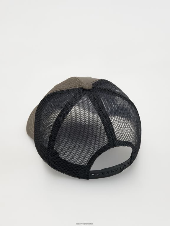 verde Reserved bărbați accesorii șapcă de camioner cu plasture 648HZ1661