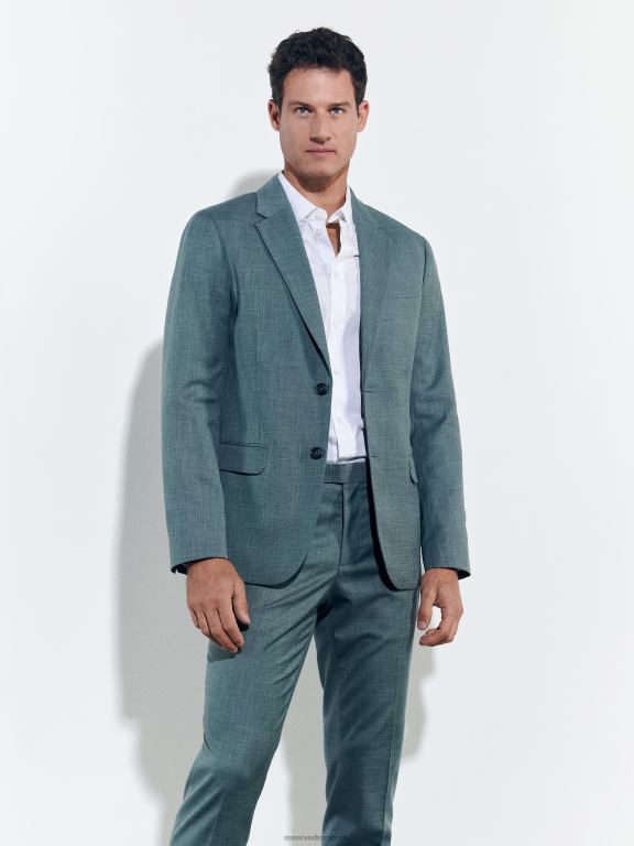 verde Reserved bărbați îmbrăcăminte blazer slim fit 648HZ1611