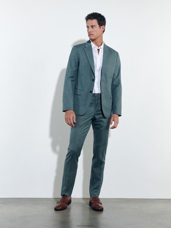 verde Reserved bărbați îmbrăcăminte blazer slim fit 648HZ1611