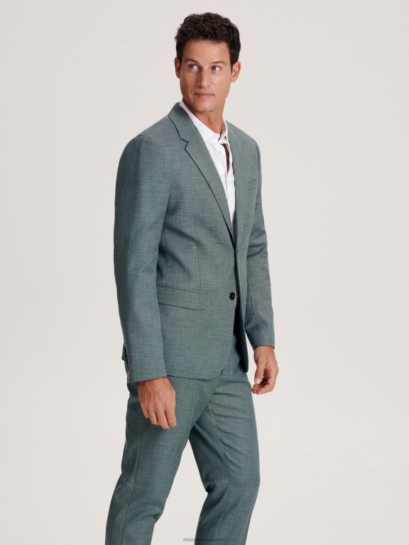 verde Reserved bărbați îmbrăcăminte blazer slim fit 648HZ1611