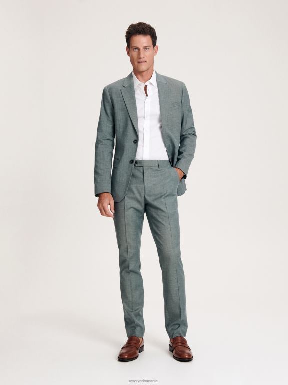 verde Reserved bărbați îmbrăcăminte blazer slim fit 648HZ1611