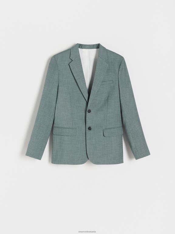 verde Reserved bărbați îmbrăcăminte blazer slim fit 648HZ1611