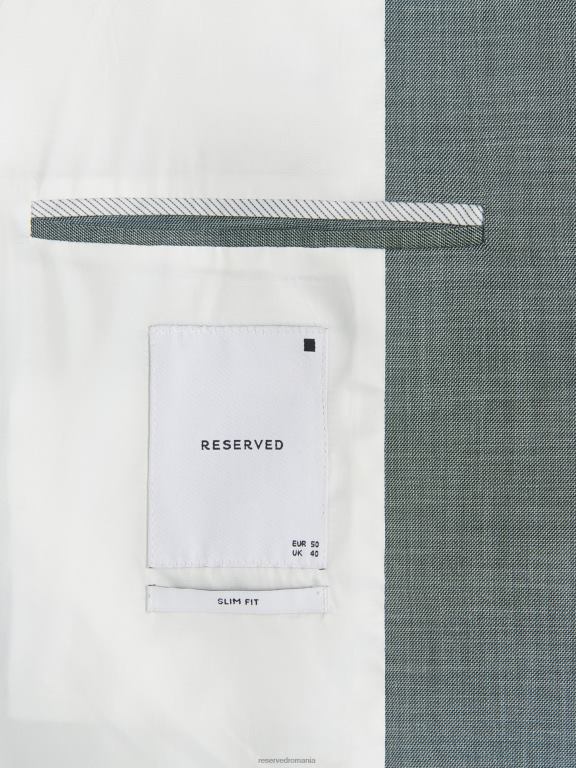 verde Reserved bărbați îmbrăcăminte blazer slim fit 648HZ1611