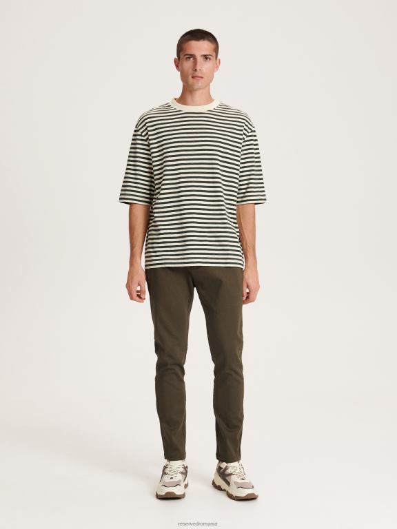 verde Reserved bărbați îmbrăcăminte pantaloni chino slim fit noi 648HZ1478