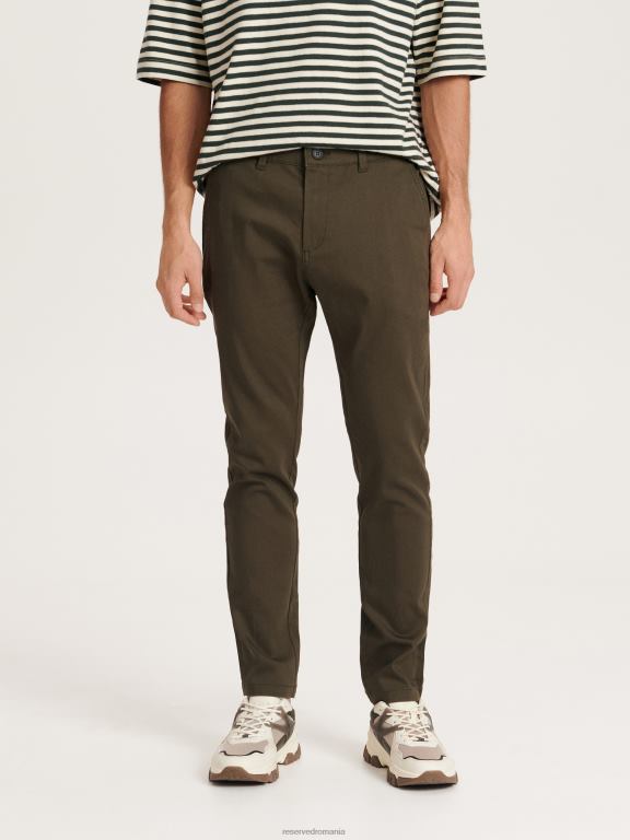 verde Reserved bărbați îmbrăcăminte pantaloni chino slim fit noi 648HZ1478