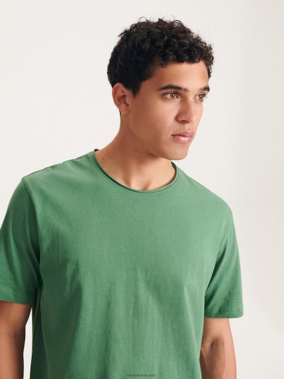verde Reserved bărbați îmbrăcăminte tricou supradimensionat 648HZ1281