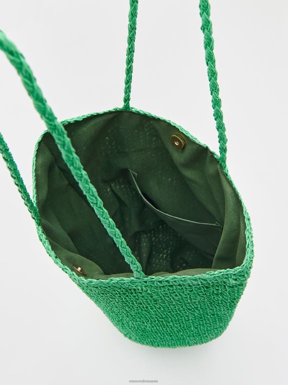 verde Reserved femei accesorii geanta tesuta 648HZ997