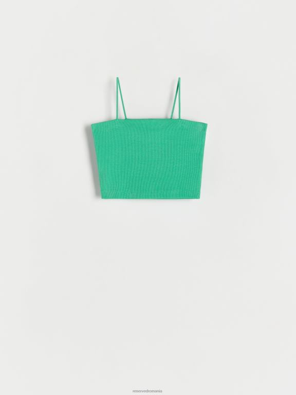verde Reserved femei îmbrăcăminte crop top cami 648HZ517