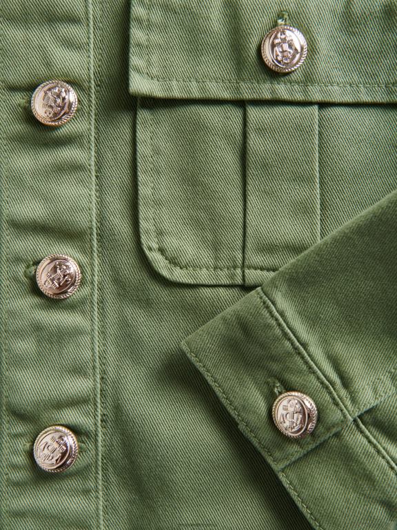 verde Reserved femei îmbrăcăminte jacheta denim 648HZ882