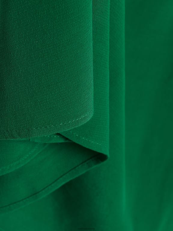 verde Reserved femei îmbrăcăminte rochie din vascoza 648HZ83